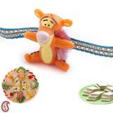 Send Exclusive Tigger Rakhi to Usa