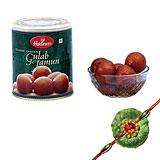 Haldirum Gulab Jamun with Rakhi