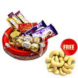 Send Hand made Chocolate Thali  (Offer) to all destinations in India