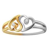 Send Dual Plated Heart Shape Ring to all destinations in India
