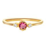 Send Mesmerizing Ruby & Diamond Ring to all destinations in India