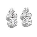 Send Mysterious Girl Diamond Earrings to India