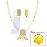 Send  Mrisha Pearl Set   to all destinations in India