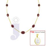 Send  Ruby & Pearl Gold Chain to all destinations in India