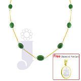Send  Emeralds & Pearl Gold Chain  to all destinations in India