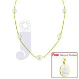 Send  Round Pearl Gold Chain to all destinations in India