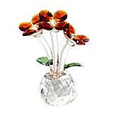 Send Three Red Crystal Flowers to all destinations in India