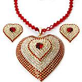 Send Stone Studded Heart to all destinations in India
