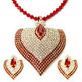 Send Heart Shape Jewellery Set to India