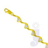 Send Diamond Hearts Bracelet  to India