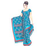 Send  Crepe Jacquard Saree to Mumbai