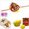1Kg. Haldirams Rajbhog with One Rakhi  