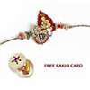 Lord Krishna Rakhi with American Diamonds 