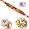 Ethnic Rakhi with 50 grams Cashews
