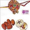Ethnic Rakhi with 50 grams Almonds