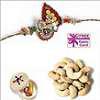Jewelled Rakhi with 50 grams Cashews