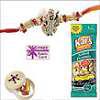 Jewelled Rakhi with 50 grams Peanuts