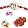22K Gold Plated Rakhi with 50 grams Almonds
