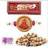 22K Gold Plated Rakhi with 50 grams Pistachios