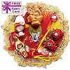 Red Decorative Thali