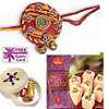 Rakhi with 250 grams Haldiram Soan Papadi