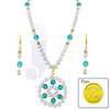 Crystal Flower Pendent Set 