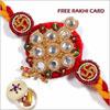 Zardosi 10 Diamond Rakhi(USA) 