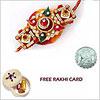 Send Swastik Rakhi with Free Silver Coin to Canada