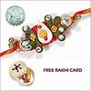 Send Om Shree Diamond Rakhi with Free Silver Coin to Canada