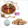 Rakhi Thali with 200 Grams Pistachios and Free Silver Coin 