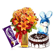 Flowers and Cakes as Easter gifts Flowers and Cakes as Easter gifts