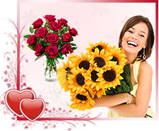 Valentine flowers to India