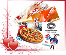 Valentine gift vouchers to India