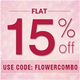 Deals | Flat 15% off on Beautiful Flowers
