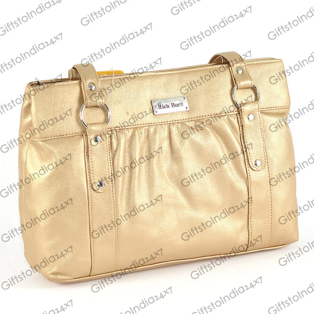 Attractive Golden Color Ladies Bag