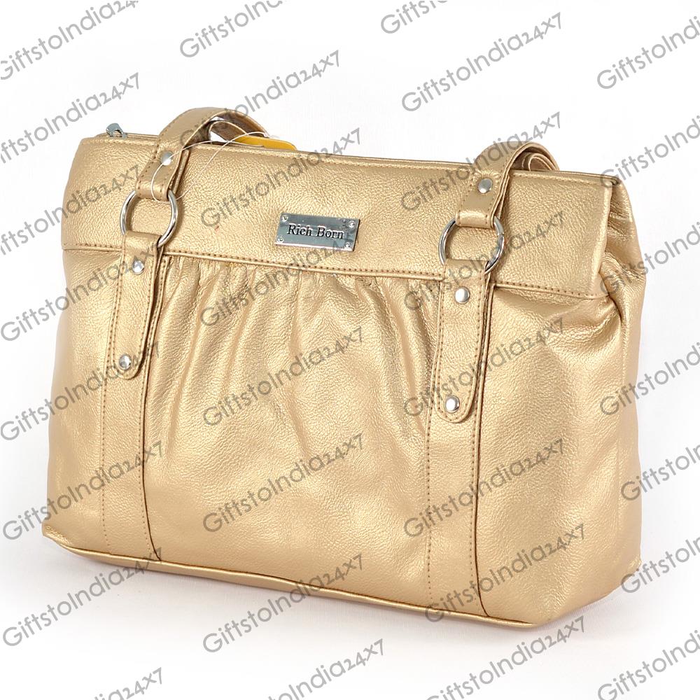 Attractive Golden Color Ladies Bag