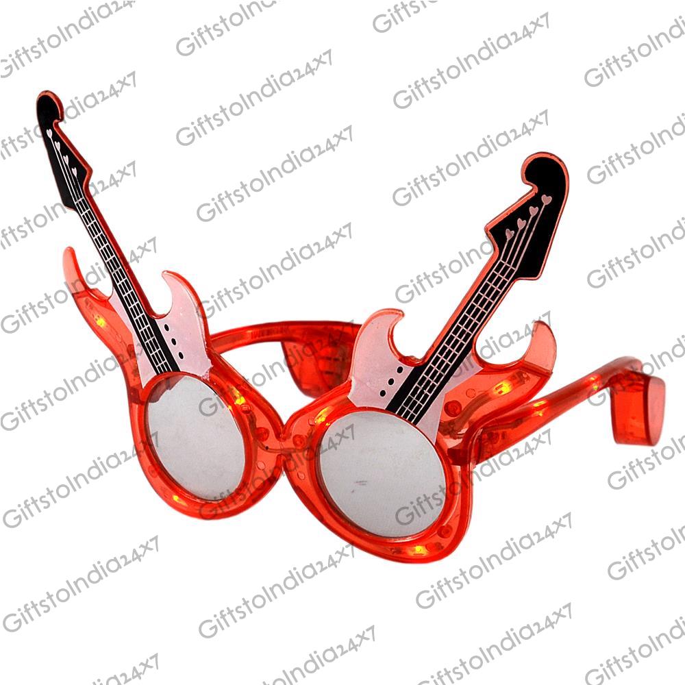 Glowing Guitar Shaped Sunglasses