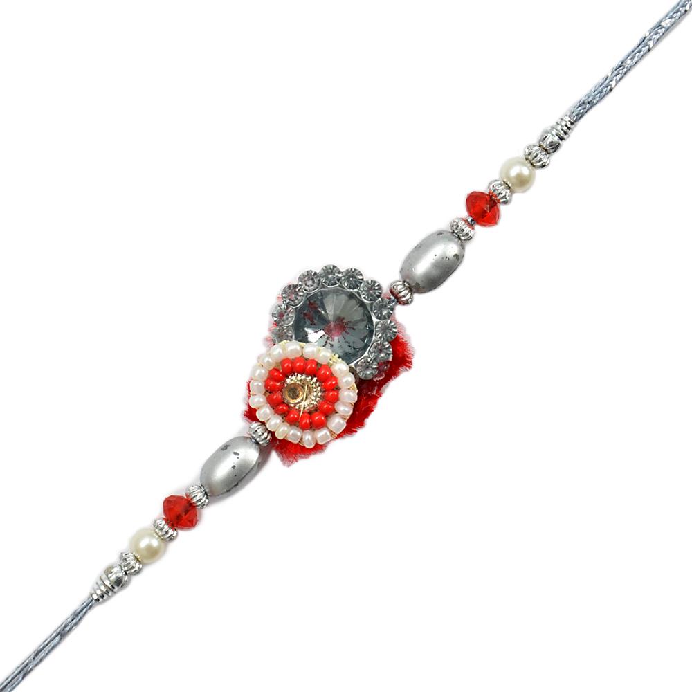 Decorative Silver Rakhi, Rakhi Threads under 3 on Rakhi