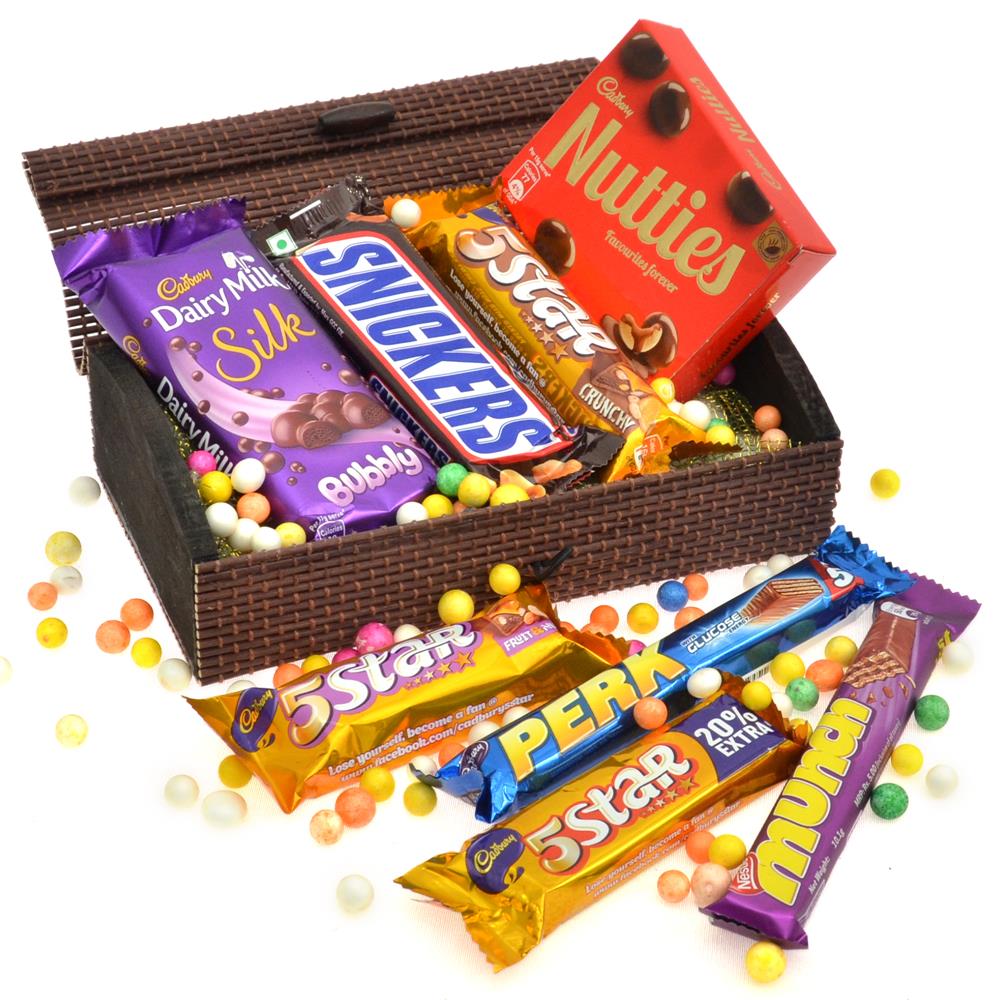 Box of Different Flavored Chocolates, Chocolates