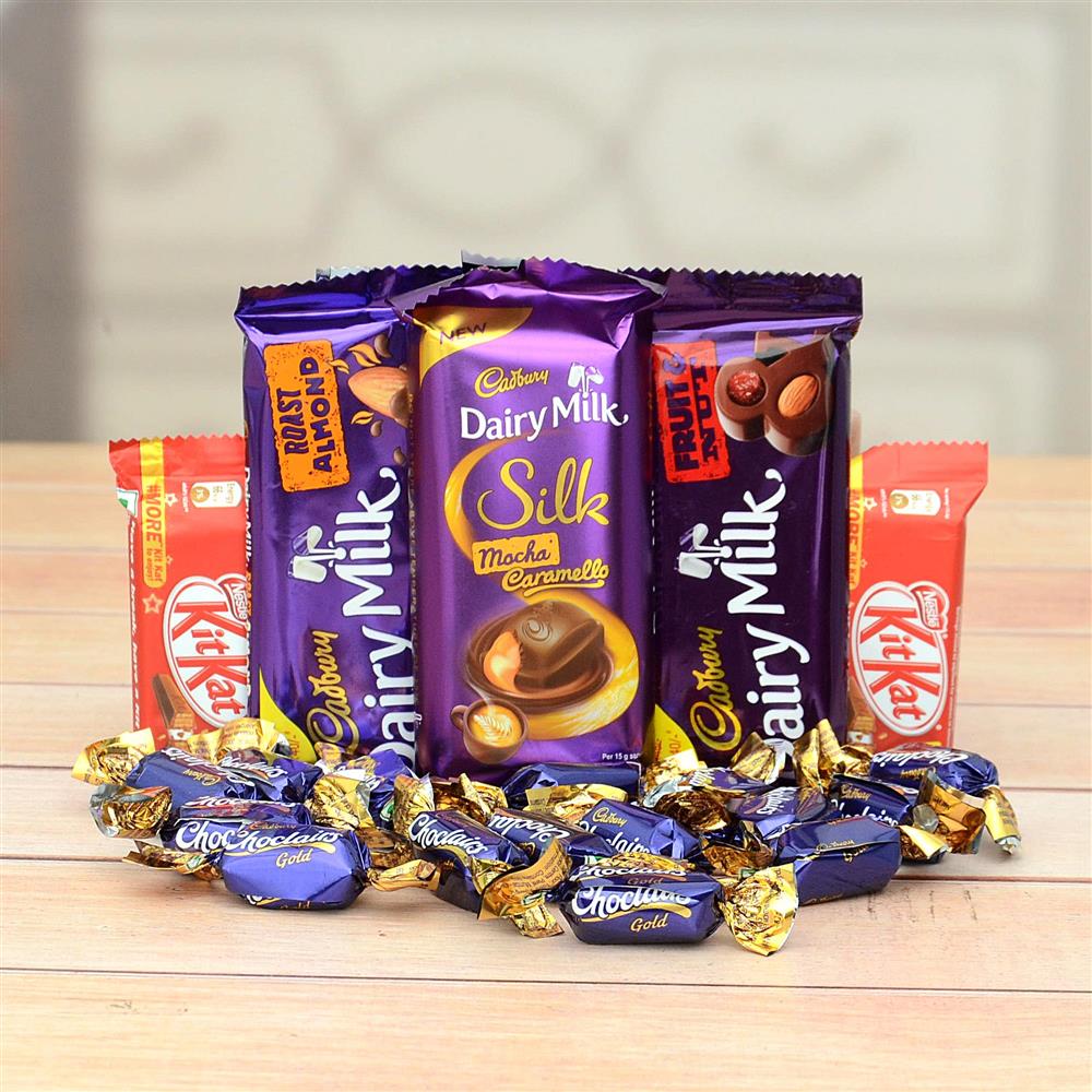 Dairy Milk, Choclairs and Kitkat Combo (Express), Same Day Delivery Gifts