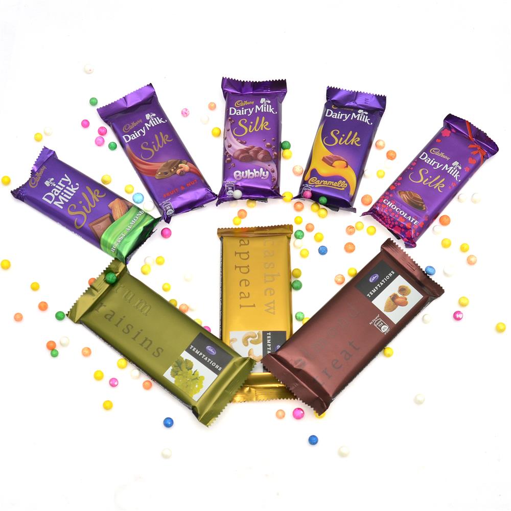 Dairy Milk Silk and Temptation Combo (Express), Same Day Delivery Gifts