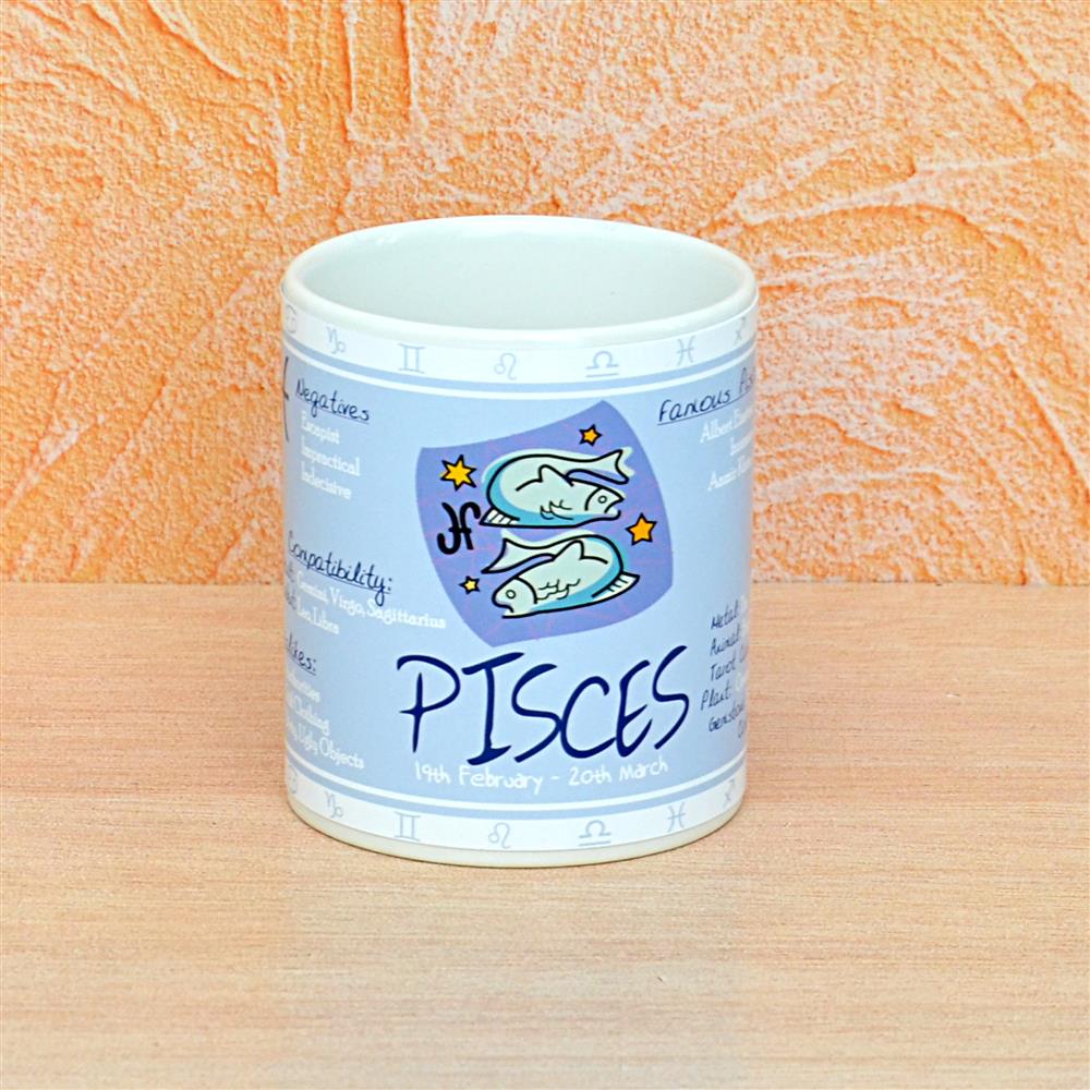 Zodiac Mug Pisces, Gifts for Pisces Zodiac Sign on Birthday