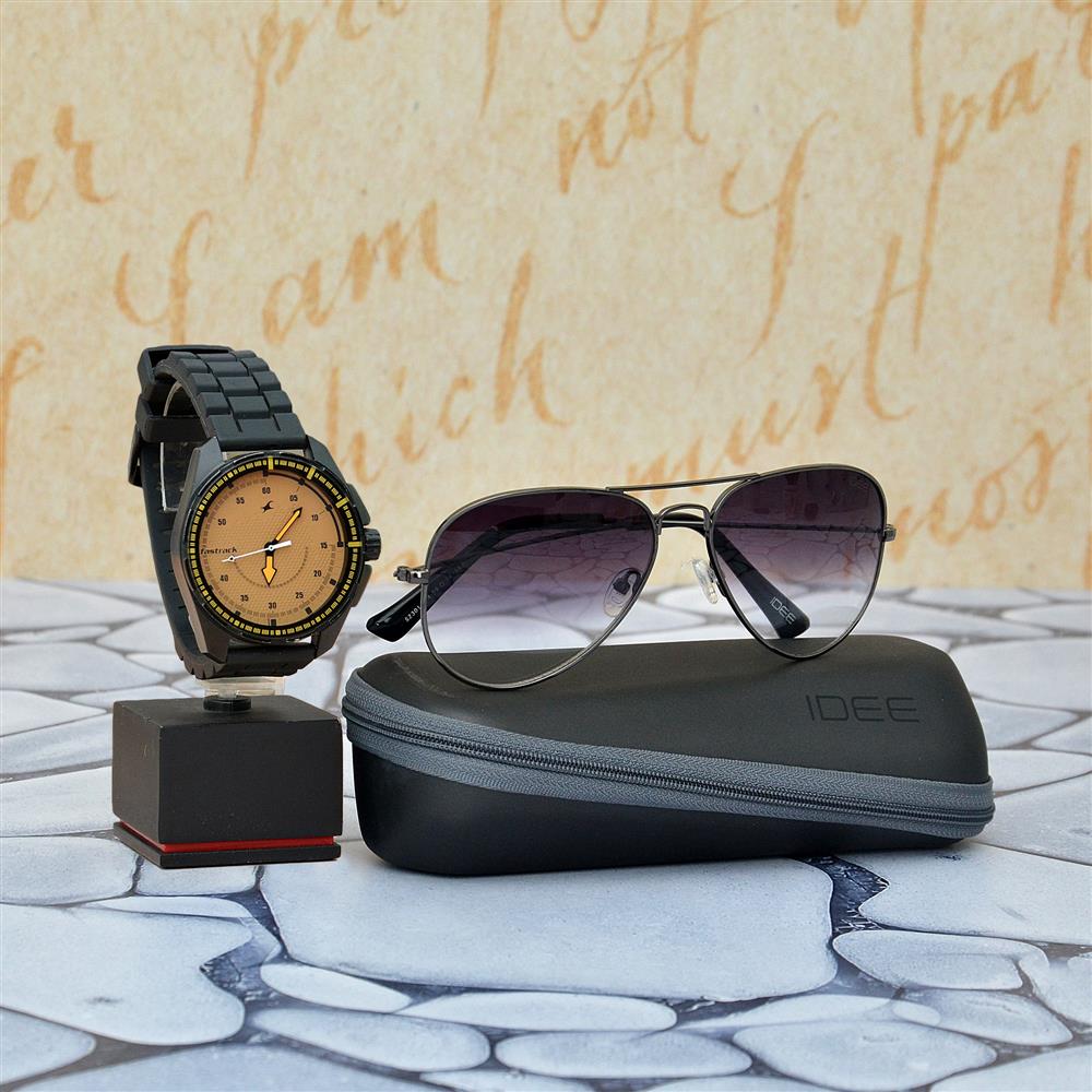 Idee Sunglass with Fastrack Watch, Gift Hampers