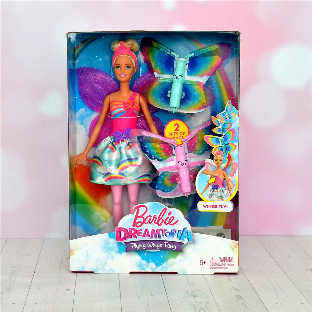 barbie dreamtopia fairy doll with flying wings