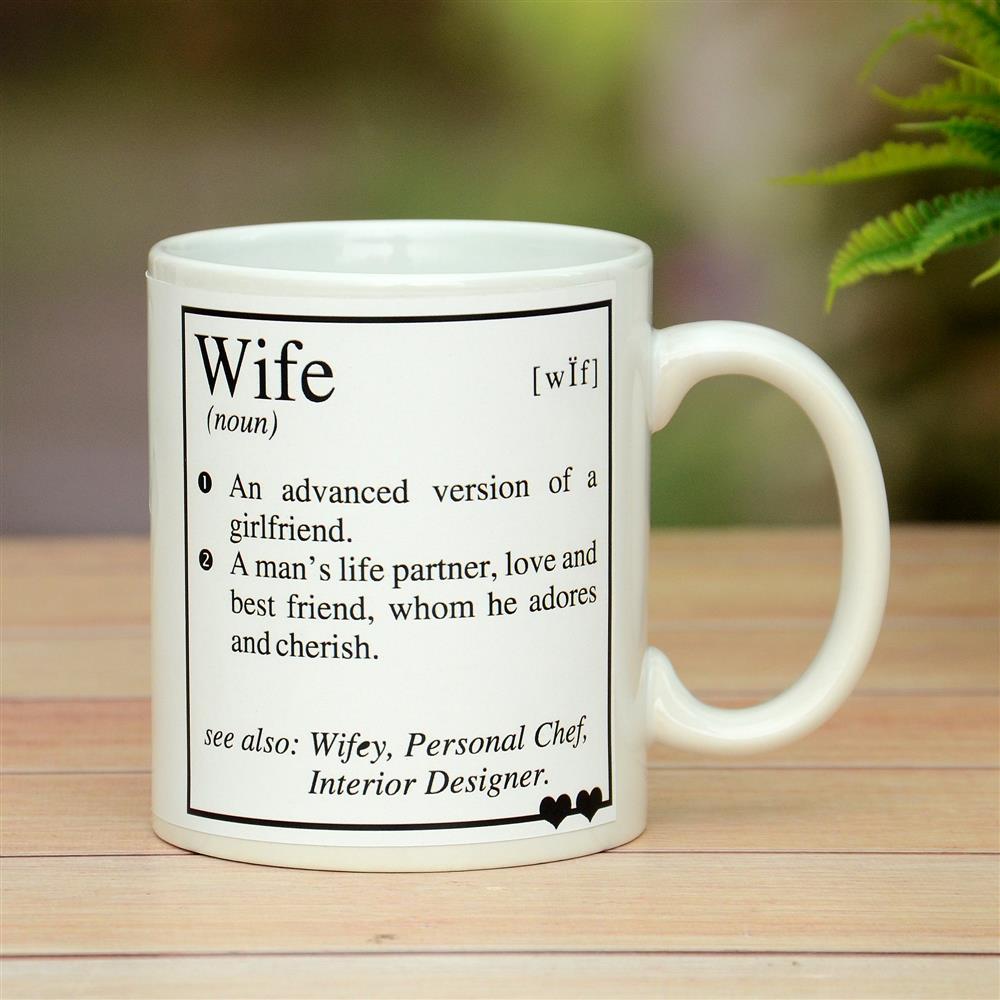 Personalized Mug for Wife, Valentine Gifts for Wife