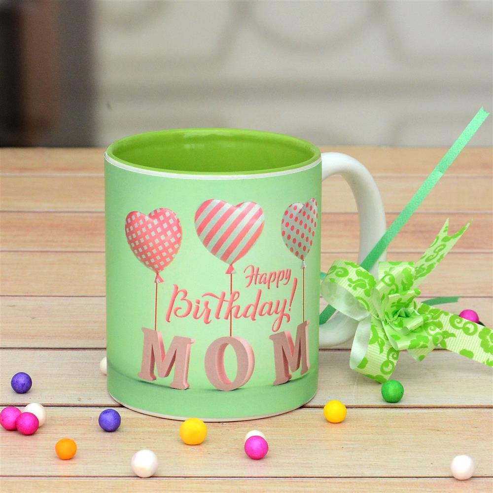 Inner Green Birthday Personalized Mug For Mom
