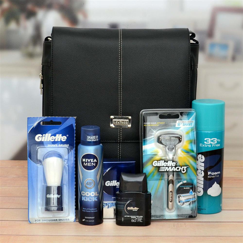 gillette men's grooming kit