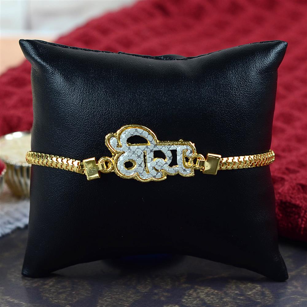 3D Hindi Veera Bracelet Rakhi Rakhi for Brother
