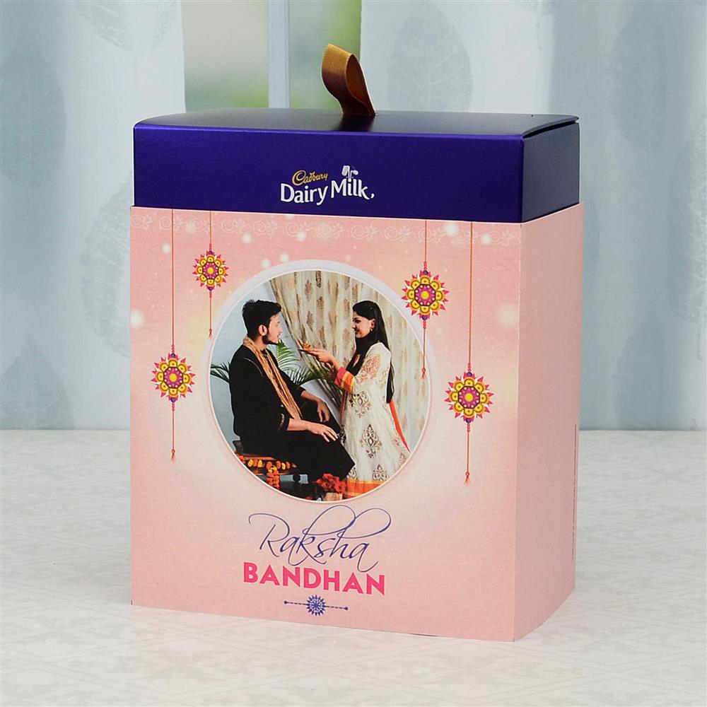Personalized Dairy Milk Silk Raksha Bandhan Pralines Rakhi Hampers