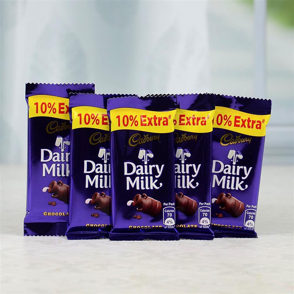 Dairy Milk 5 Pcs, Same Day Delivery Gifts